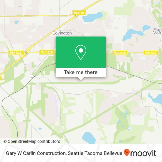 Gary W Carlin Construction map