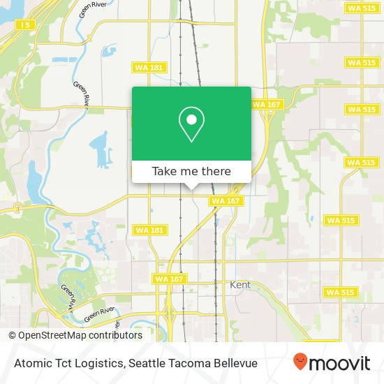 Mapa de Atomic Tct Logistics