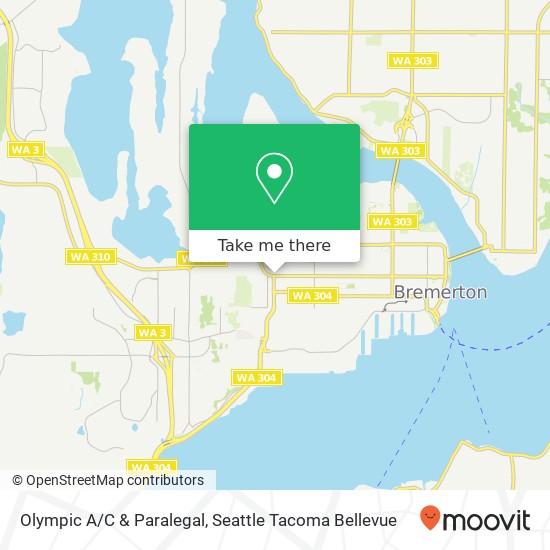 Olympic A/C & Paralegal map