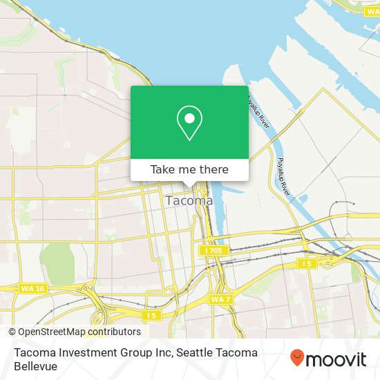 Mapa de Tacoma Investment Group Inc