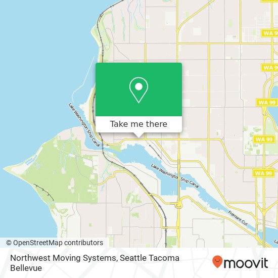 Mapa de Northwest Moving Systems