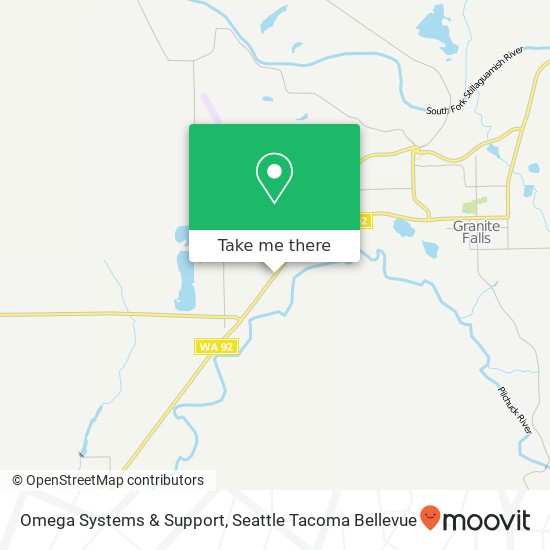 Omega Systems & Support map