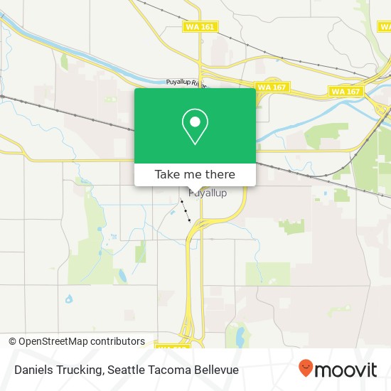 Daniels Trucking map