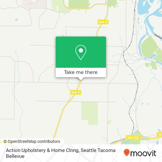 Mapa de Action Upholstery & Home Clnng