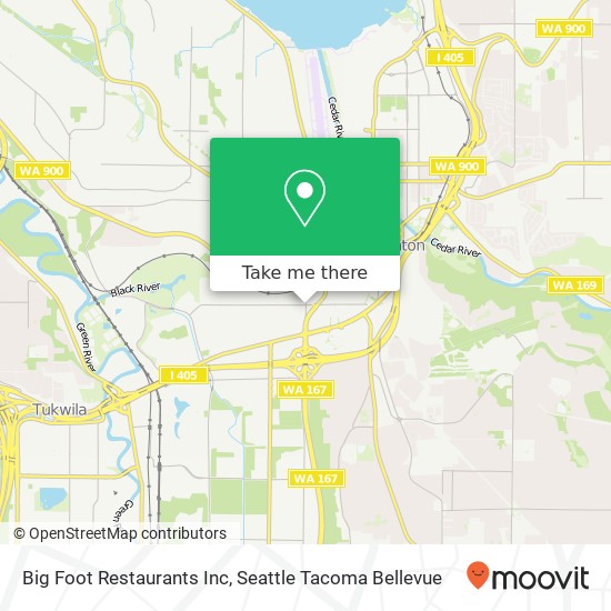 Mapa de Big Foot Restaurants Inc