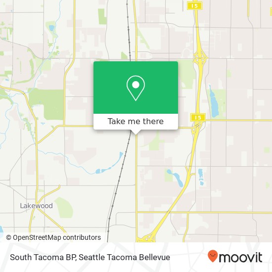 South Tacoma BP map