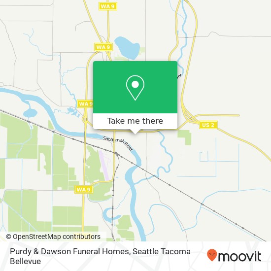 Purdy & Dawson Funeral Homes map