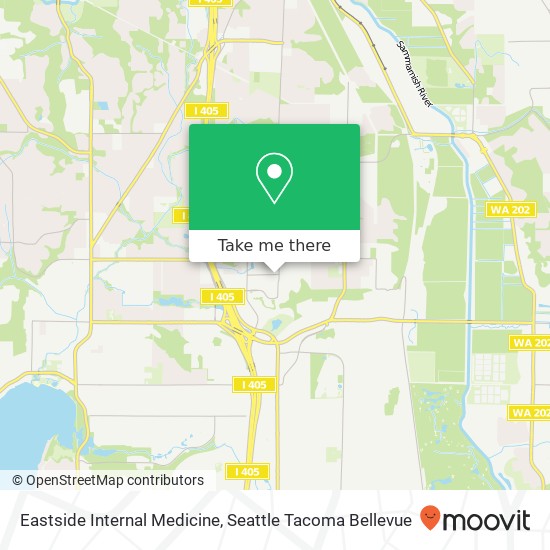 Eastside Internal Medicine map