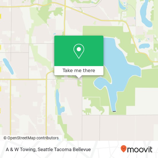 A & W Towing map