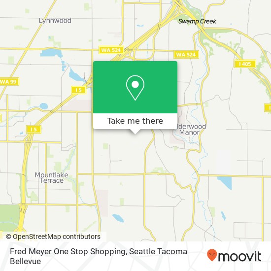 Fred Meyer One Stop Shopping map