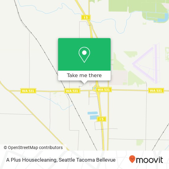 A Plus Housecleaning map