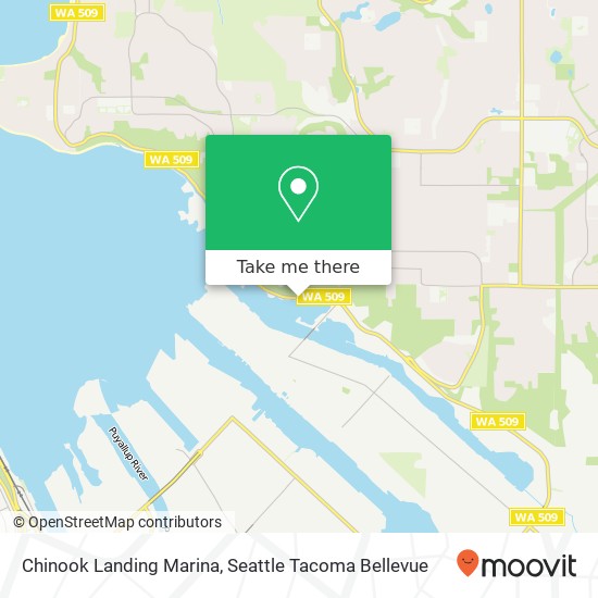 Chinook Landing Marina map