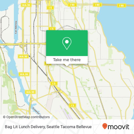 Bag Lit Lunch Delivery map