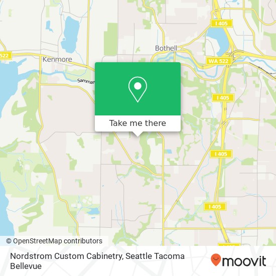 Nordstrom Custom Cabinetry map