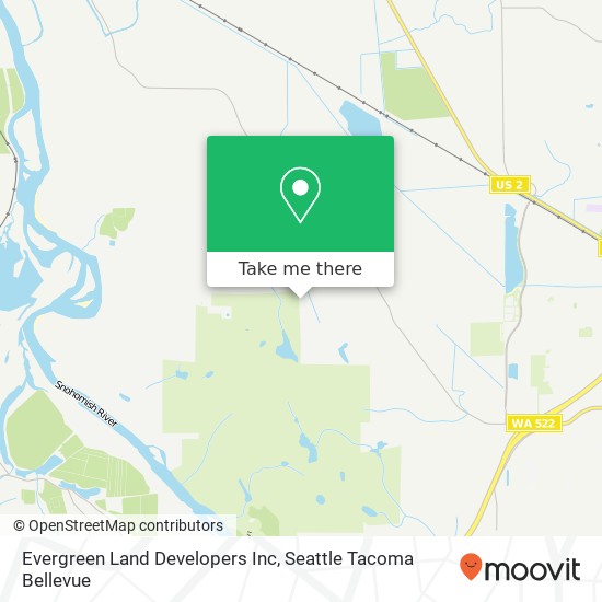 Evergreen Land Developers Inc map