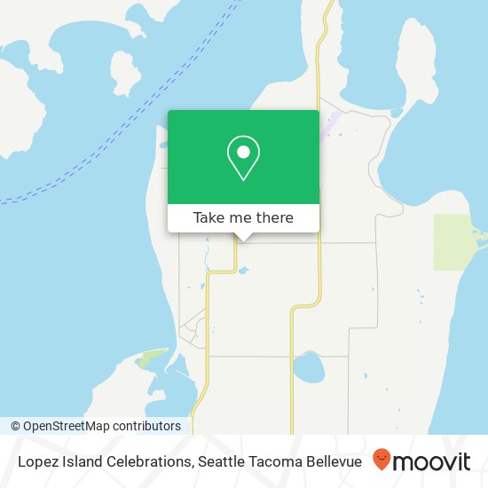 Mapa de Lopez Island Celebrations