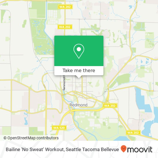 Mapa de Bailine 'No Sweat' Workout