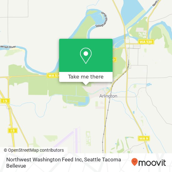 Northwest Washington Feed Inc map