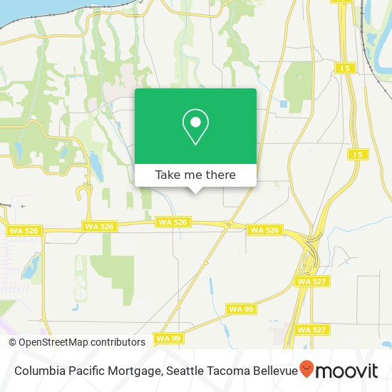 Columbia Pacific Mortgage map