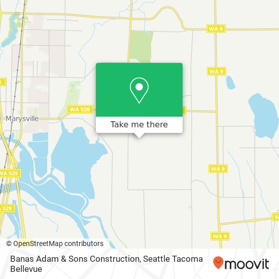 Mapa de Banas Adam & Sons Construction