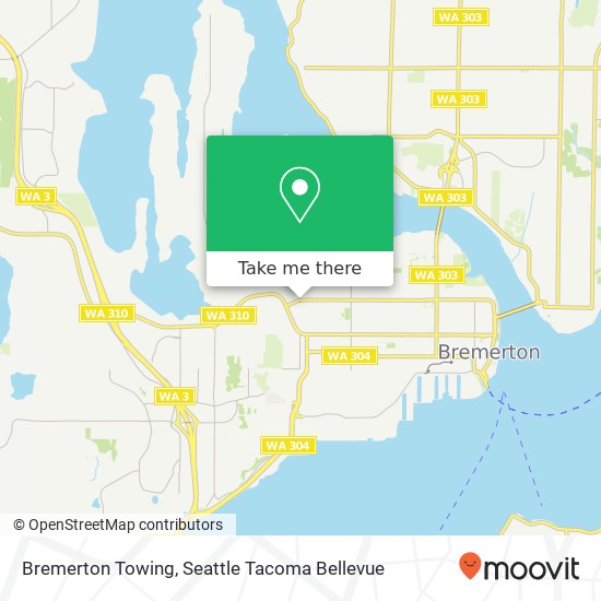 Mapa de Bremerton Towing