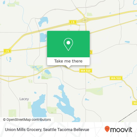 Mapa de Union Mills Grocery