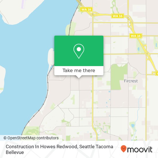 Construction In Howes Redwood map