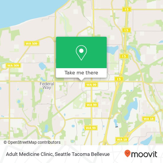 Adult Medicine Clinic map