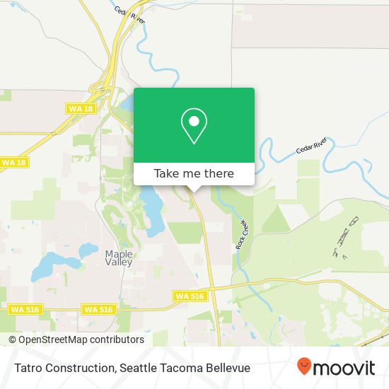 Tatro Construction map