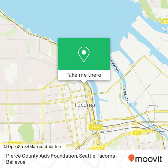 Mapa de Pierce County Aids Foundation