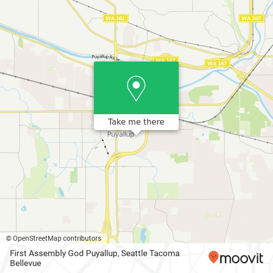 First Assembly God Puyallup map