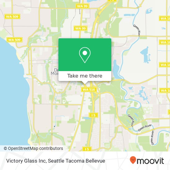 Victory Glass Inc map