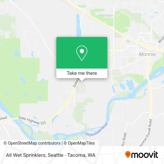 All Wet Sprinklers map