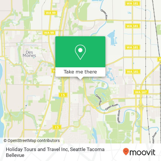 Holiday Tours and Travel Inc map