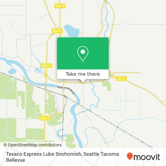 Mapa de Texaco Express Lube Snohomish