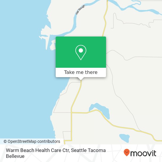Warm Beach Health Care Ctr map
