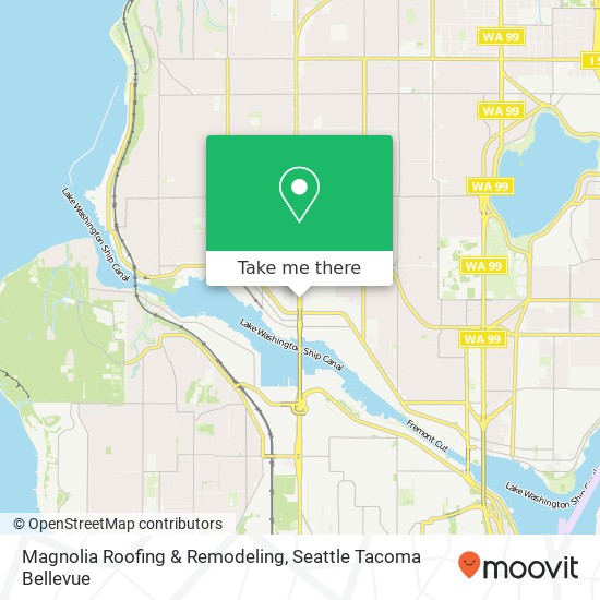 Magnolia Roofing & Remodeling map