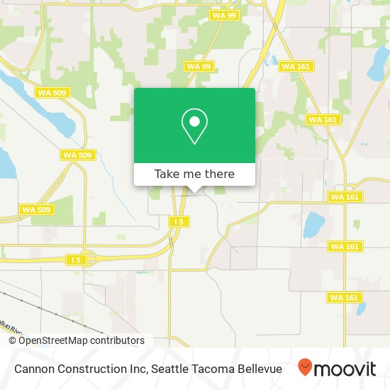 Mapa de Cannon Construction Inc