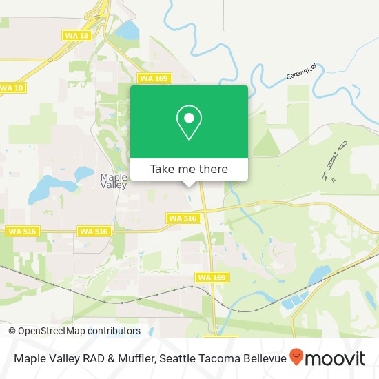 Mapa de Maple Valley RAD & Muffler