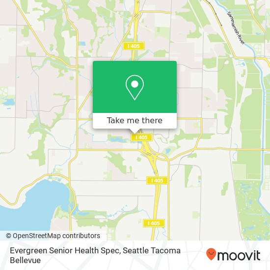 Evergreen Senior Health Spec map