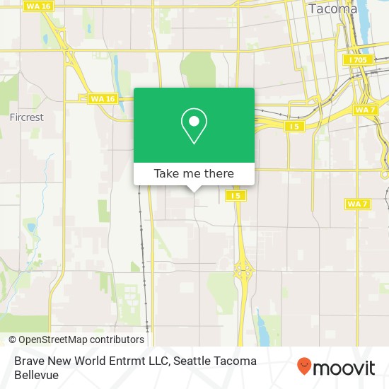 Mapa de Brave New World Entrmt LLC