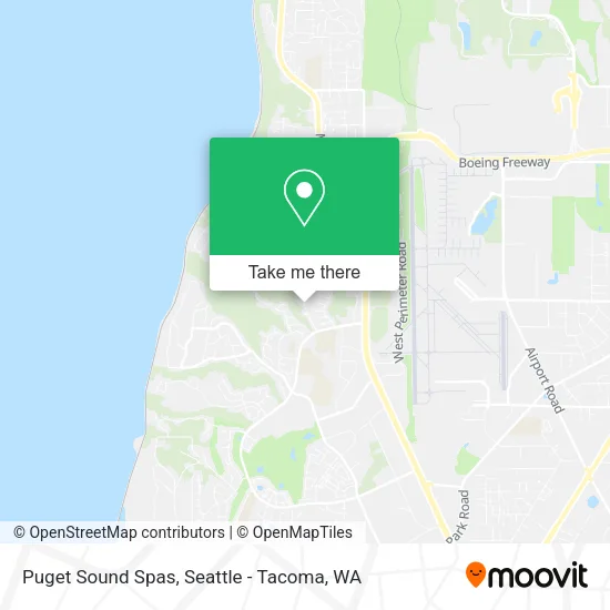 Mapa de Puget Sound Spas