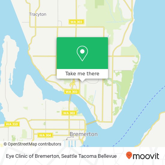 Mapa de Eye Clinic of Bremerton