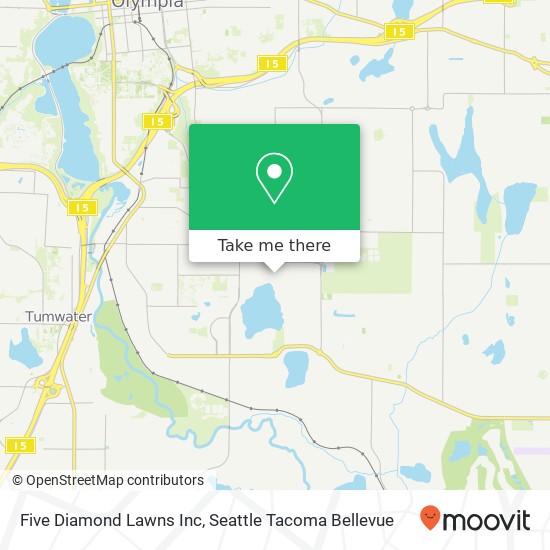 Five Diamond Lawns Inc map