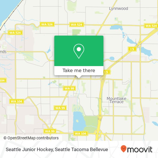 Seattle Junior Hockey map