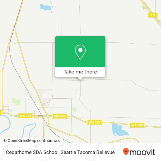 Cedarhome SDA School map