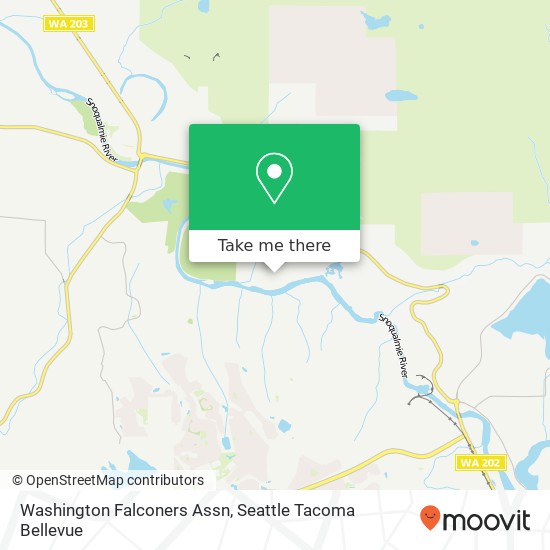 Mapa de Washington Falconers Assn