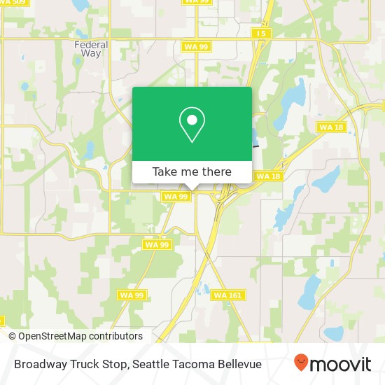 Broadway Truck Stop map