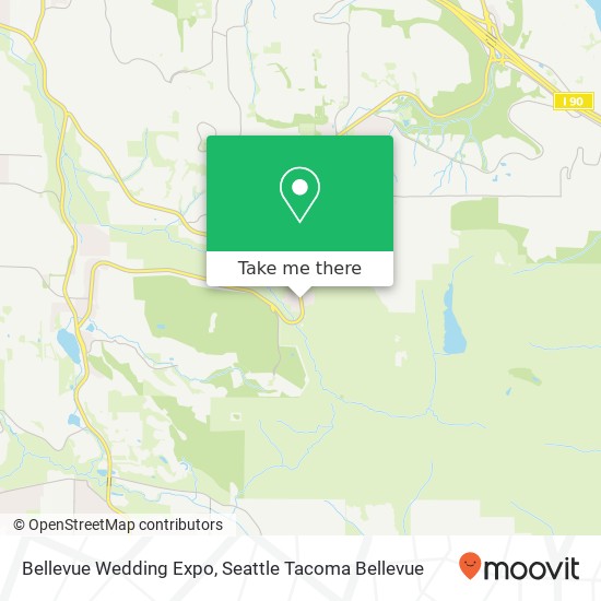 Bellevue Wedding Expo map