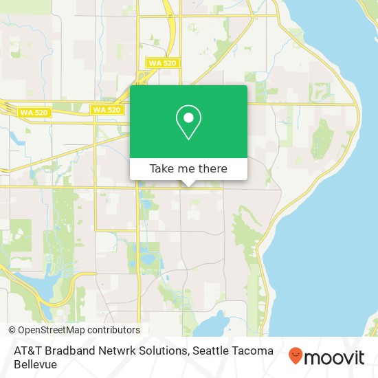 AT&T Bradband Netwrk Solutions map